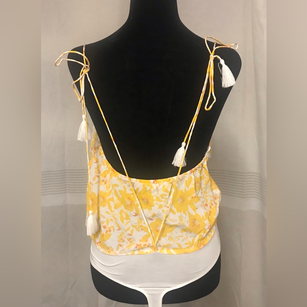 New! Free People Spaghetti strap bodysuit top